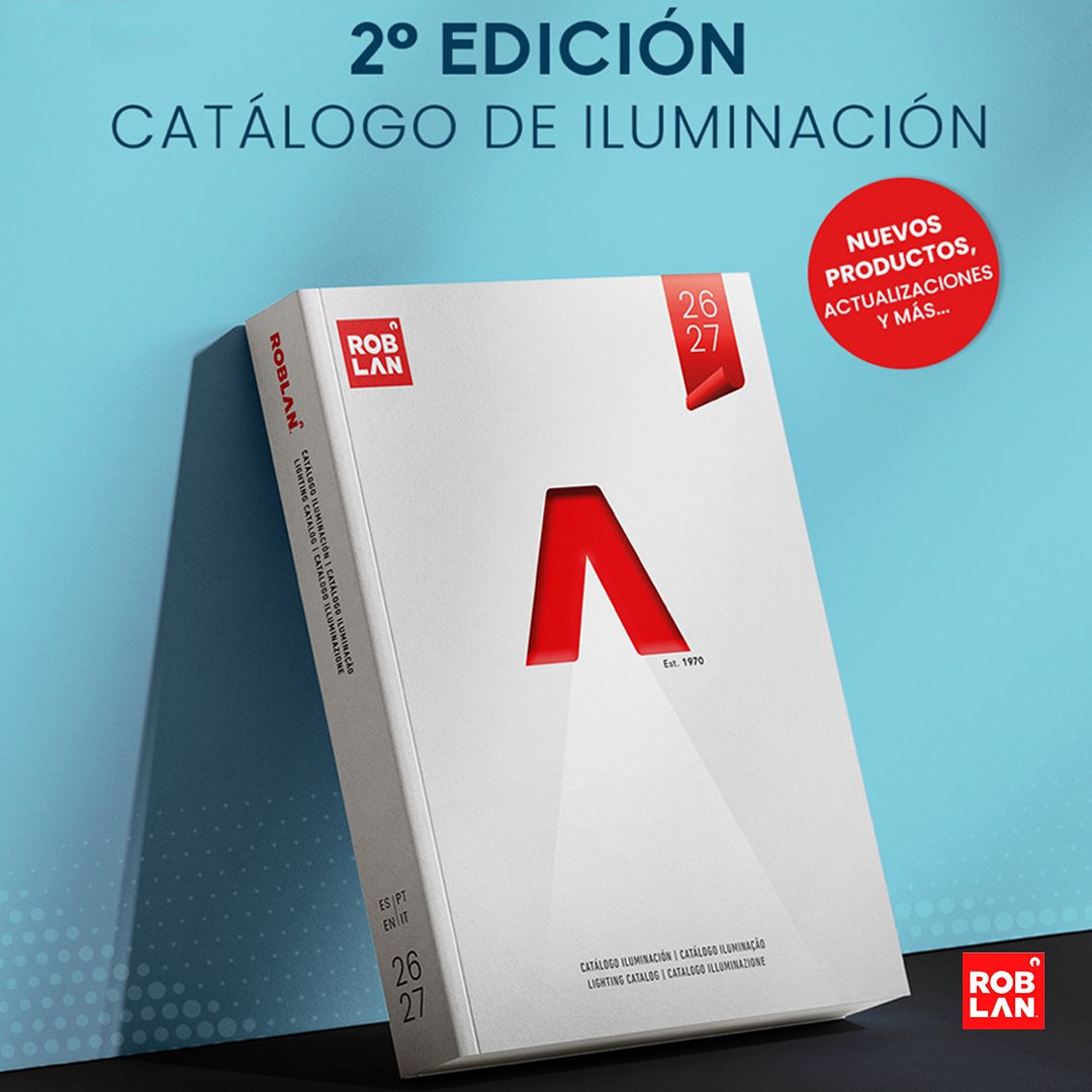 nougrup's tweet image. 🆕 @Roblan_EU  actualiza su catálogo de iluminación.
Nueva edición con más productos y novedades en distintas secciones.
Disponible en la web 📲cutt.ly/gtHpb7dG
#ROBLAN #LED #Iluminación