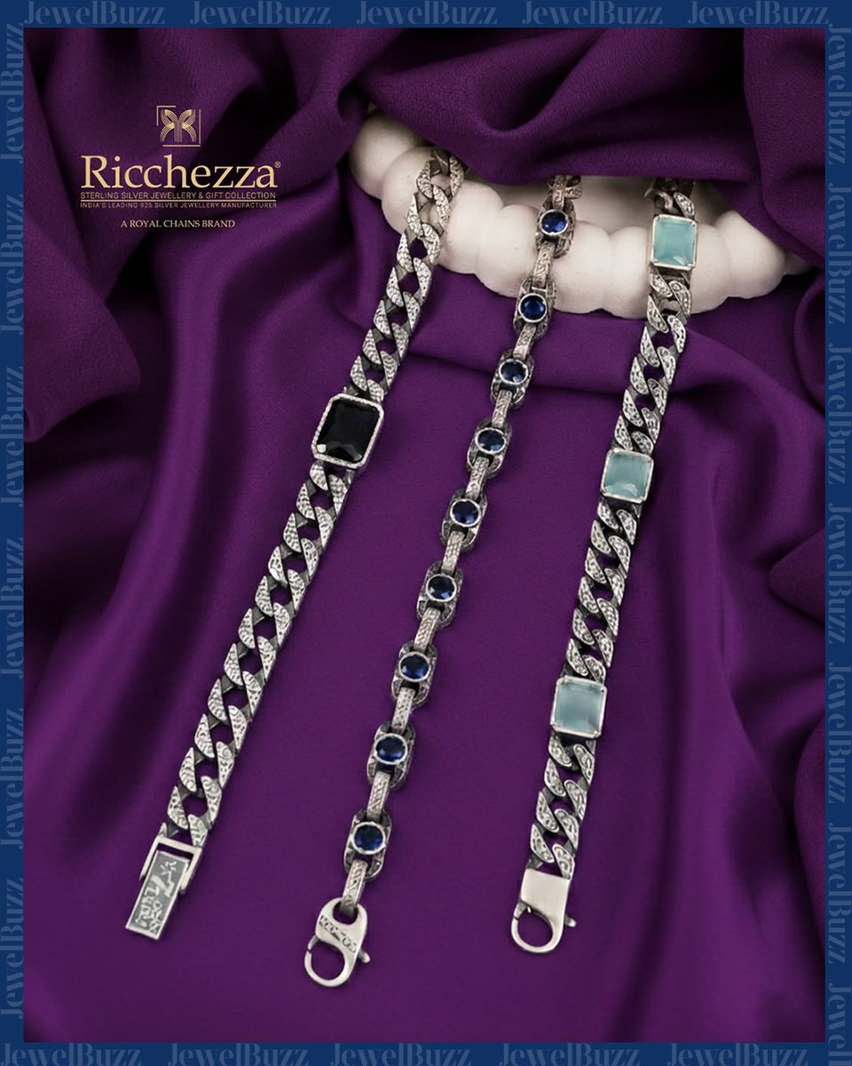 jewelbuzz_mag's tweet image. #JbBrandBuzz

Elevate your style with these sterling silver bracelets by Ricchezza featuring striking gemstone accents—where modern luxury meets everyday elegance. Designed for the man who appreciates craftsmanship that speaks for itself. 🫶🏻💫

#Ricchezza #SterlingSilver