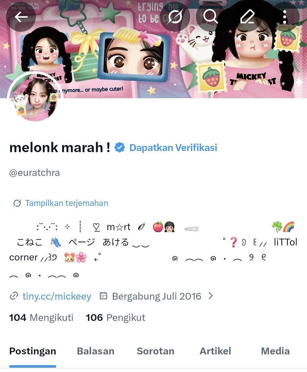 m 🐭🏰 lagi (jujur muaq) tweet media