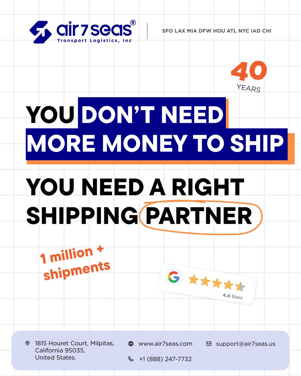 Air7seas Logistics tweet media