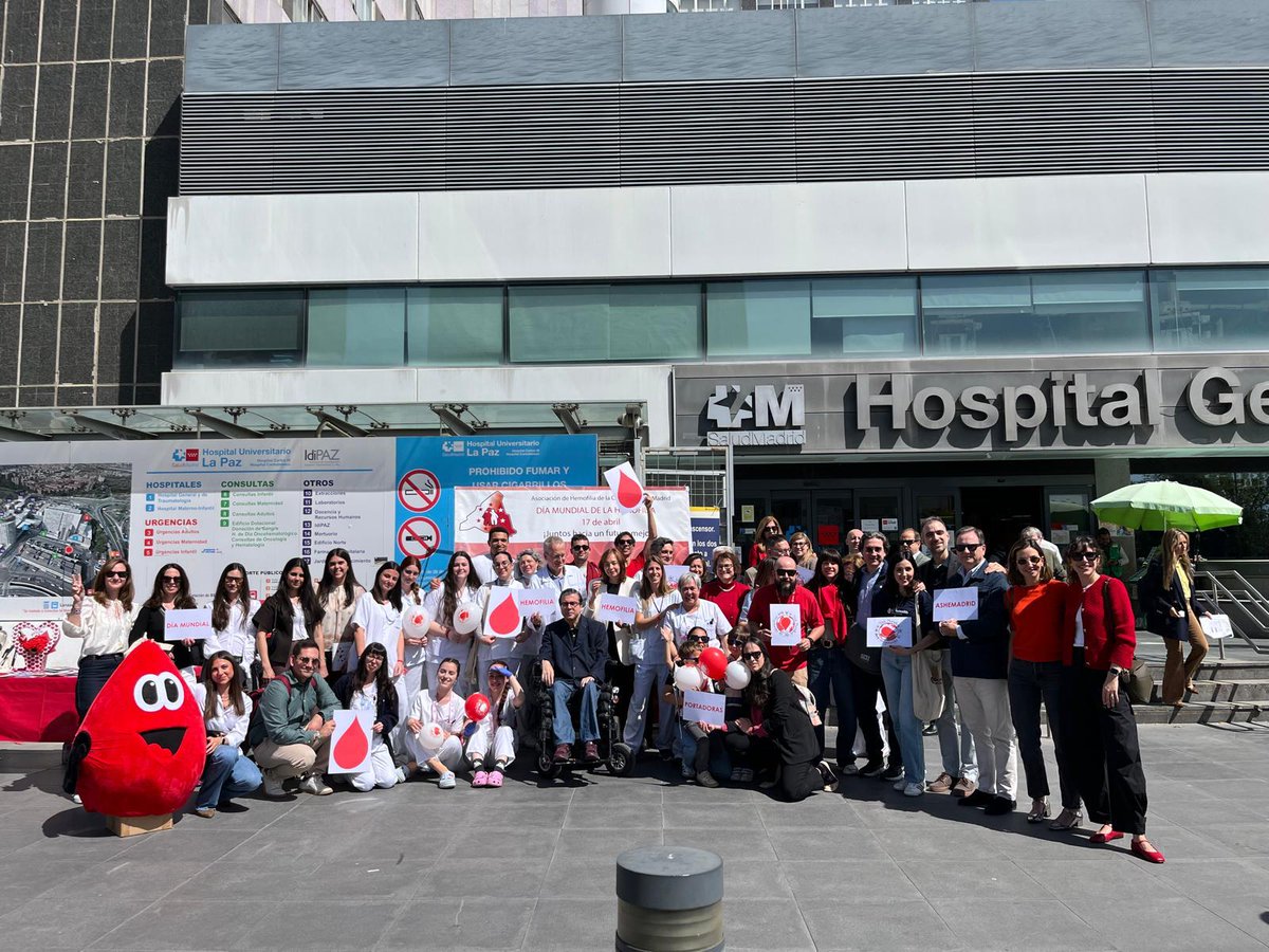 Sobi_Iberia's tweet photo. Nos unimos al #RetoLaGota de @hemofiliamadrid en el contexto del #DíaMundialDeLaHemofilia y participamos en su acto institucional en el Hospital La Paz de Madrid. Juntos, colaboramos para visibilizar la #hemofilia.

#ImpactoPositivo #CompromisoCERcano #WHD2026 https://t.co/ltVW9Idc3W