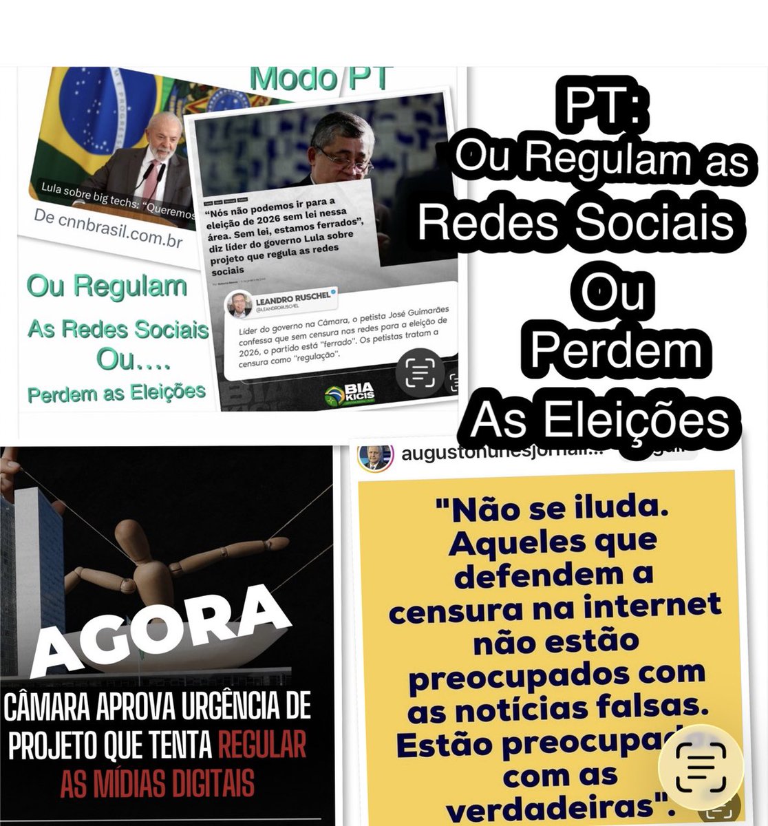 Maria41933Maria's tweet image. O Preço da “ eterna vigilância “ é a CENSURA 🤬 DAS REDES SOCIAIS! Ou censuram ou perdem as eleições! #ForaLula  #ForaPT
