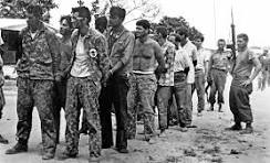 El 17 de abril de 1961 una brigada de contrarrevolucionarios armados y entrenados por  Estados Unidos, penetra en el territorio cubano por Playa Girón, zona  ubicada en la Ciénaga de Zapata, en la provincia de Matanzas.Los lacayos imperialistas  contra Cuba.