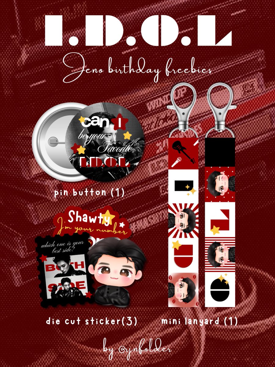 — ★ (my) Favorite I.D.O.L ✮⋆📼⋆✮

🎸Jeno birthday freebies by <a href="/rjnfolder/">pia 🧁🎀</a> 

— how to claim it?
★ rt + like this post, no need to follow :3
★ strictly for JENF who loves 7dream only
★ fill this gform : bit.ly/IDOLJENO

🗓️ end : 23.04 at 7.23 PM, more info on gform!