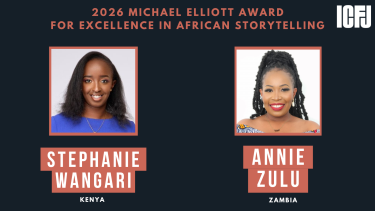 gijnAfrica's tweet photo. 🎉 Congratulations to @StephanyWangari 🇰🇪 and Annie Zulu 🇿🇲 for winning the 2026 @ICFJ Michael Elliott Award for Excellence in African Storytelling.

Learn more: https://t.co/8Q41QvMx5J https://t.co/ka596UwMLL
