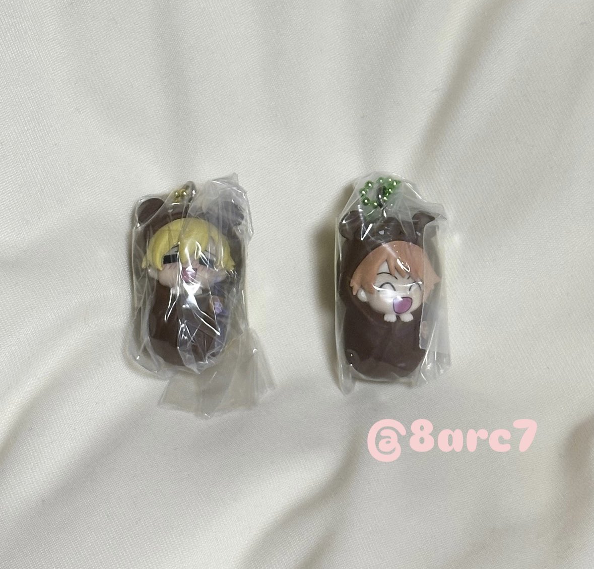 8arc7's tweet photo. 桜蘭高校ホスト部 カプセルトイ ガチャガチャ おくるみマスコット 交換

【譲】須王環、常陸院光

【求】埴之塚光邦（優先）、常陸院馨

郵送希望📮
なるべく纏めてでの交換希望です。お気軽にお声掛けください。 https://t.co/MP8h0rB0vO
