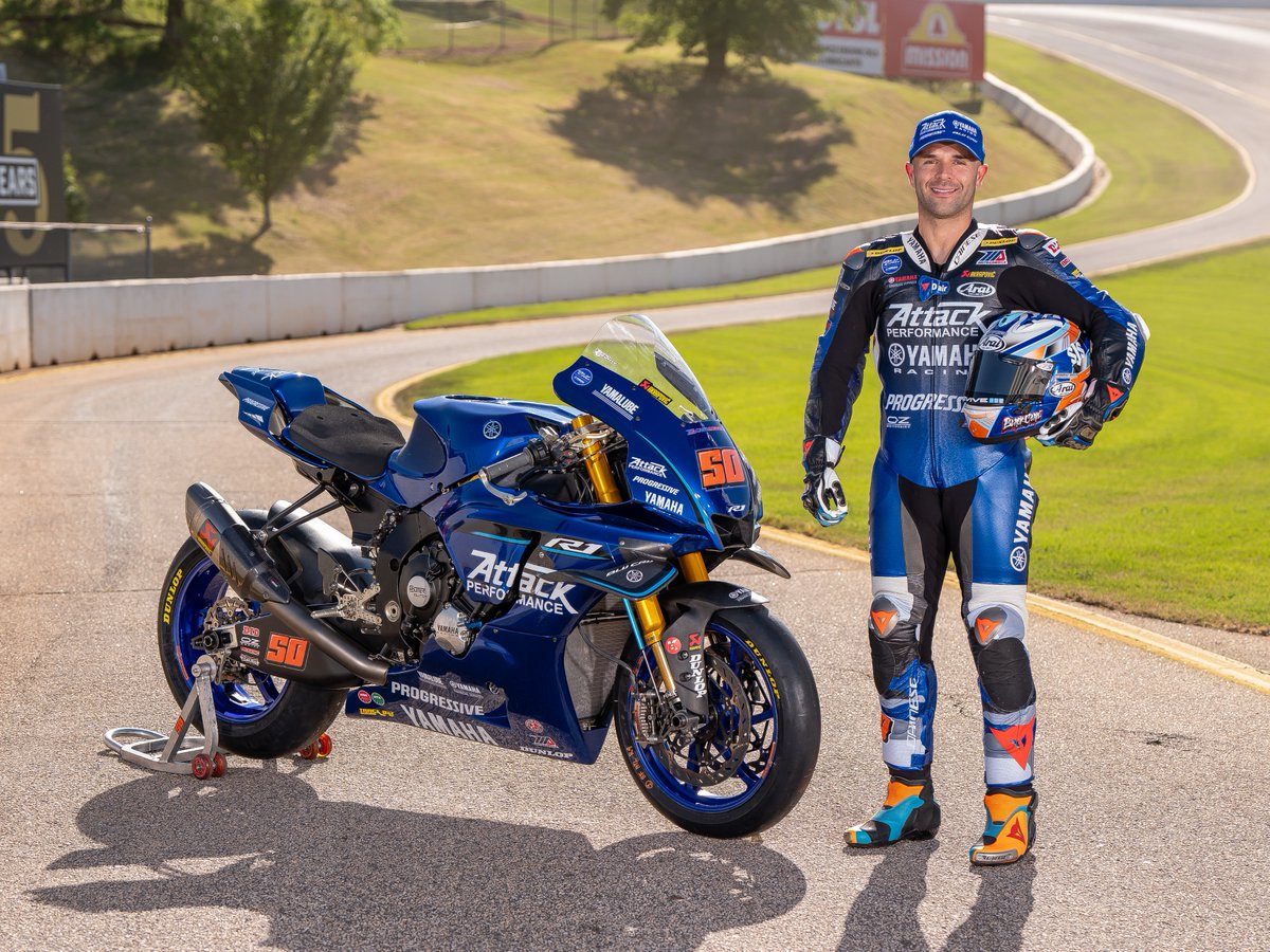 MotoAmerica's tweet image. New duo unlocked. 🔓
Bobby Fong 🤝 JD Beach
Attack Performance Progressive Yamaha Racing is loaded for 2026.

📸 Brian J. Nelson 
#superbike #yamaha #motorcycle #racing