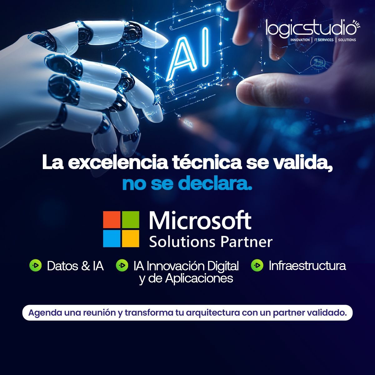 LogicStudioPlus's tweet image. Nuestras designaciones Microsoft garantizan:
✔ Arquitectura correcta
✔ Seguridad
✔ Escalabilidad
✔ Resultados medibles

👉 Si vas a dar el siguiente paso en IA o Cloud, hazlo con un partner validado.

#MicrosoftPartner #AzureAI #TransformacionDigital #LogicStudio
