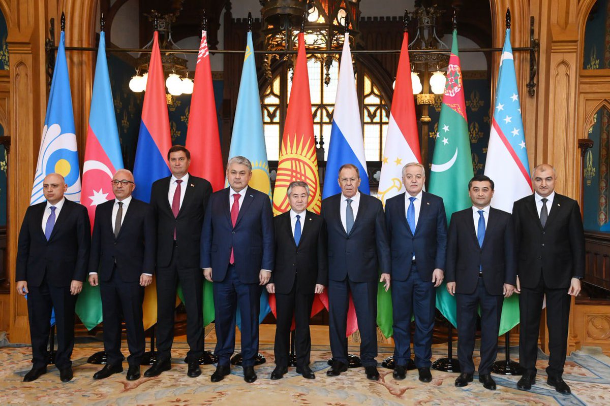 FM_Saidov's tweet image. Today in #Moscow, together with colleagues from 🇦🇿 🇦🇲 🇧🇾 🇰🇿 🇰🇬 🇷🇺 🇹🇯 🇹🇲, we took part in the regular meeting of the Council of Ministers of Foreign Affairs of the Commonwealth of Independent States (CIS).

During the meeting, we exchanged views on pressing issues of the global