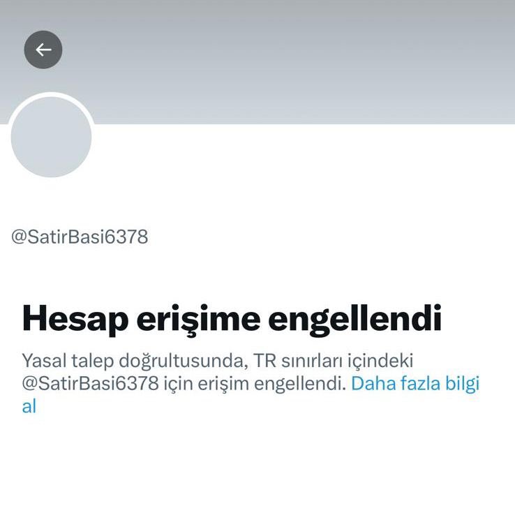 Milli güvenliği hedef alan, Türkiye aleyhine dezenformasyon üreten FETÖ iltisaklı “Satır Başı” adlı X hesabına erişim engeli getirildi.