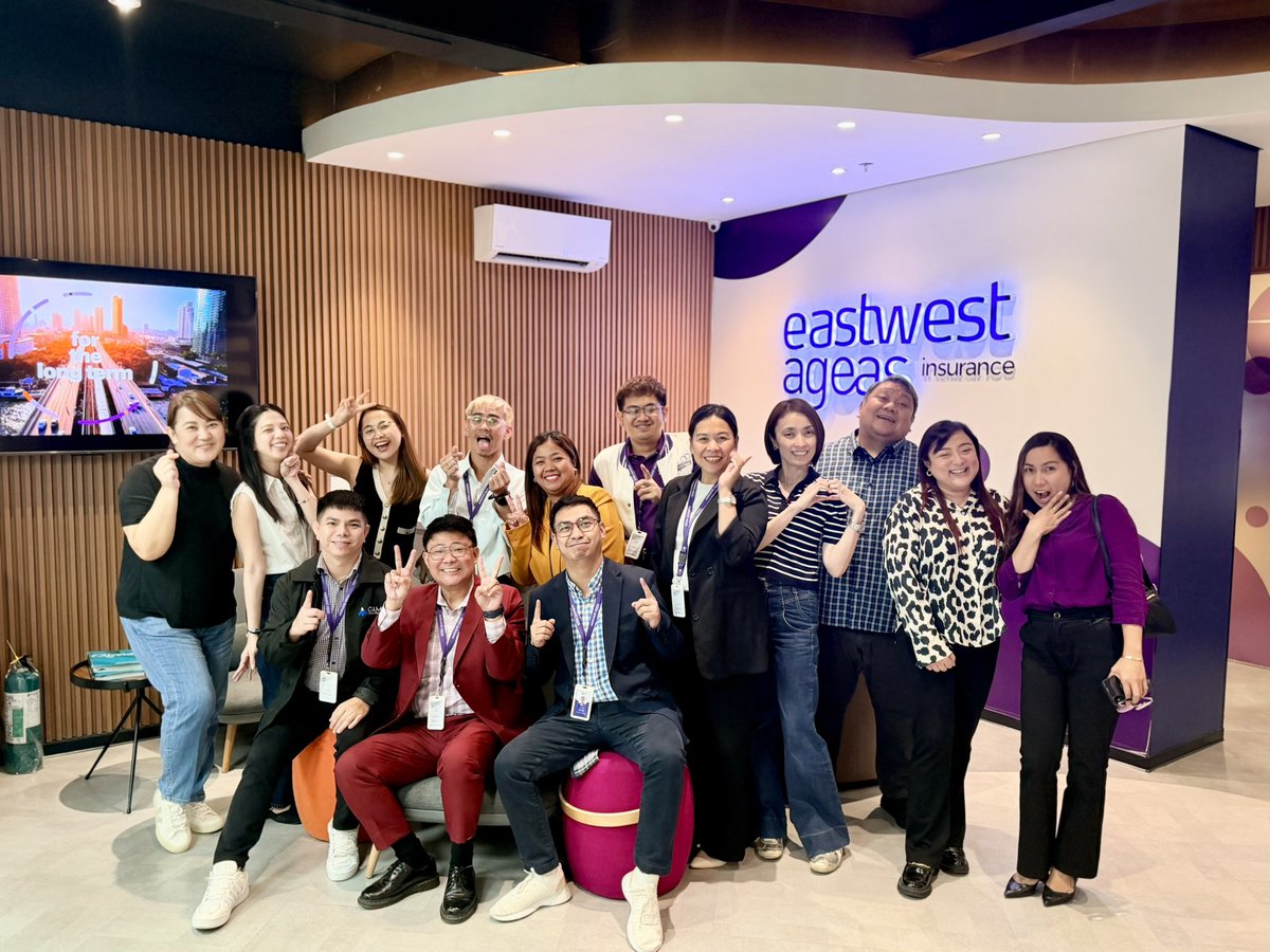 GVDFinancials's tweet photo. A long day for me, my fellow branch leaders and the management team of EastWest Ageas Insurance! A day filled with learning and collaboration to ensure the we are aligned with our goals for the quarter that will help get to where we want to be this 2026! https://t.co/hD8B3GccyL
