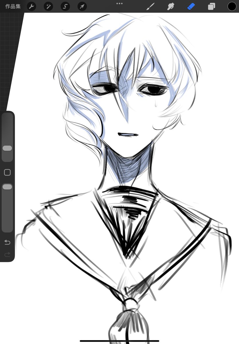 Feel_free_now's tweet image. Why you look so dead ma’am 
#oc #procreateart #artmoots