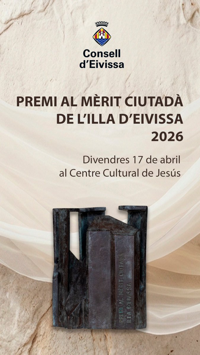 🏅 Avui, a les 20.30, celebram l'acte de Lliurament d'Honors i Distincions del Consell d'Eivissa, al Centre Cultural de Jesús. 

📺 El podeu seguir en directe al YouTube del Consell d'Eivissa i, a partir de les 23.15, en diferit a <a href="/IB3/">IB3</a>.