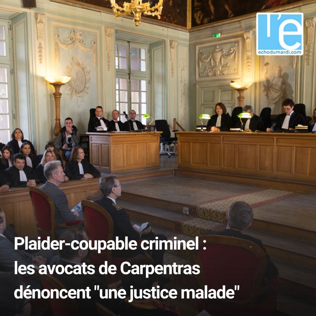 EchoduMardi's tweet image. Lire l'article : echodumardi.com/juridique/plai…

Suite à l’adoption par le Sénat, ce mardi 14 avril, de la réforme de la justice criminelle, le Barreau de Carpentras a adressé une lettre ouverte à l’attention des justiciables.

echodumardi.com

#justice #carpentras #vaucluse