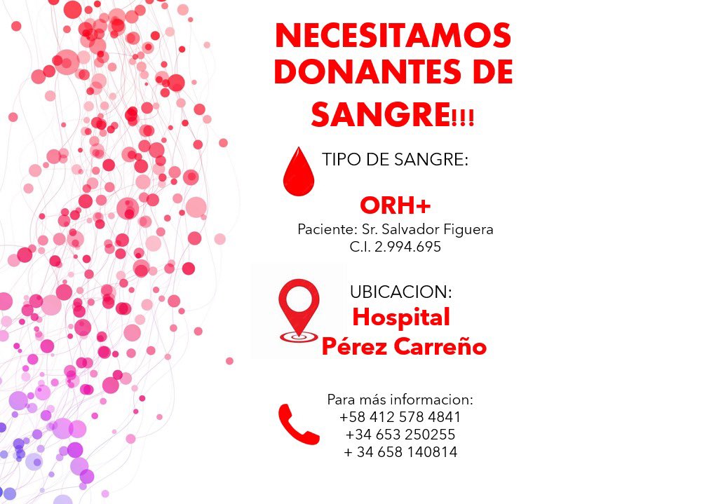 rackynasser's tweet photo. Para los que puedan ayudar en #caracas #donavida #donasangre https://t.co/zRebGuccuE