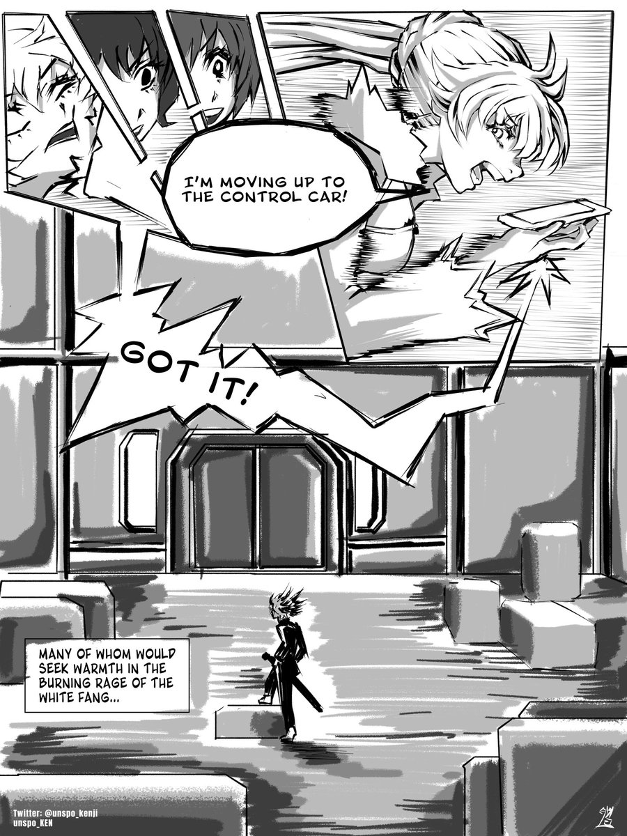 unspo_kenji's tweet photo. Weiss vs Adam Comic #rwby #RWBY #fanart #comic #manga https://t.co/JViSiRhkIE