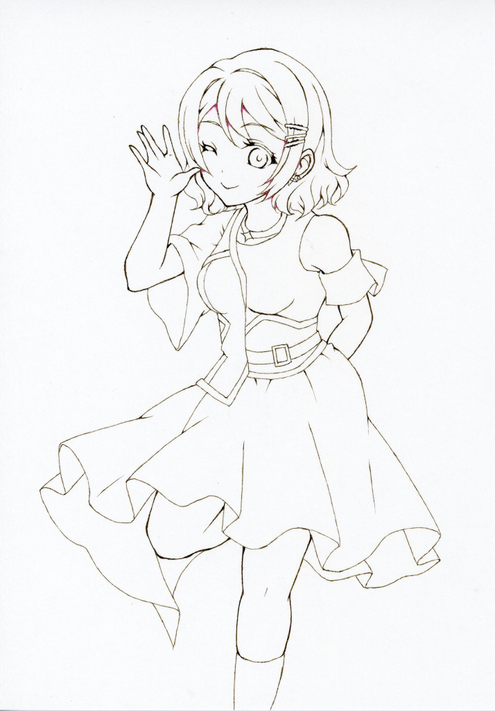 grratan1's tweet photo. Happy Birthday曜ちゃん！
今回沼津には行けなそうなのでせめてイラスト線画だけでも当日に。
#渡辺曜生誕祭2026 
#渡辺曜誕生祭2026 https://t.co/YNAl1pvqrq