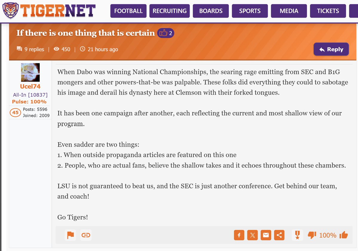 BoardGeniuses's tweet image. The powers that be in the #B1G and #SEC did everything they could to sabotage Dabo's image and derail #Clemson's dynasty.