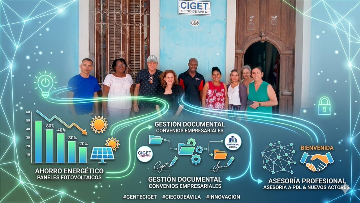 En el CIGET Ciego de Ávila, nuestra trinchera es la ciencia y la eficiencia. Defender la Patria hoy también significa asesorar con calidad, optimizar procesos y certificar el éxito de nuestras empresas. Terminamos la semana con el compromiso en alto! #CigetCav #LatirAvileño