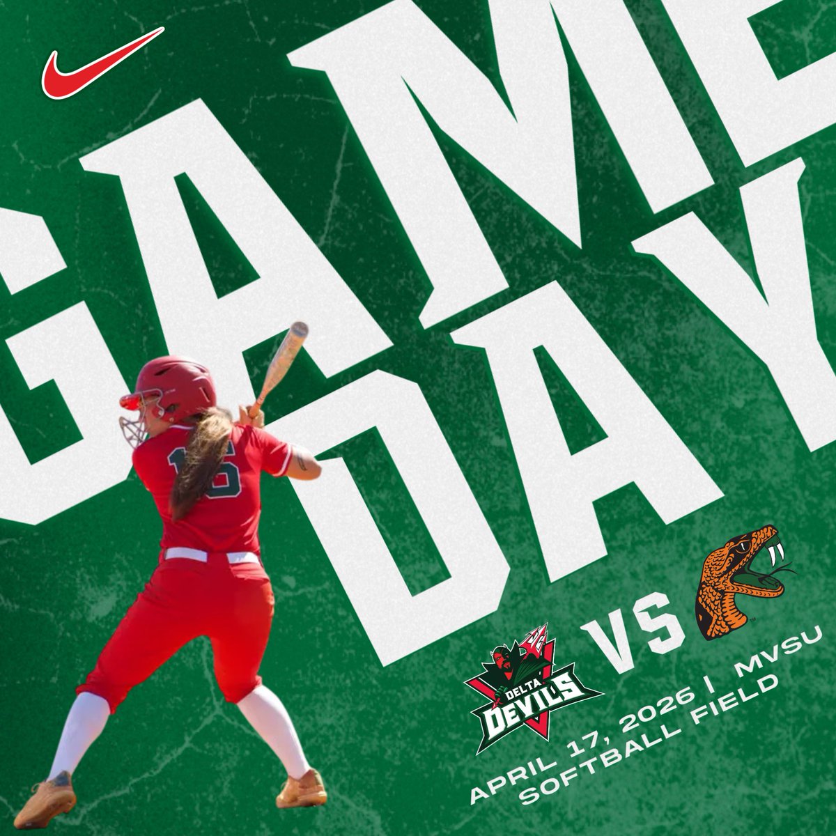 MVSUDevilSports's tweet image. 🚨 GAMEDAY 🚨

🆚️: Florida A&amp;amp;M 
⏰: 2:00 PM | 4:00 PM DH 
📍: Itta Bena, MS 

#eleVate #ValleyInMotion #SWACSB