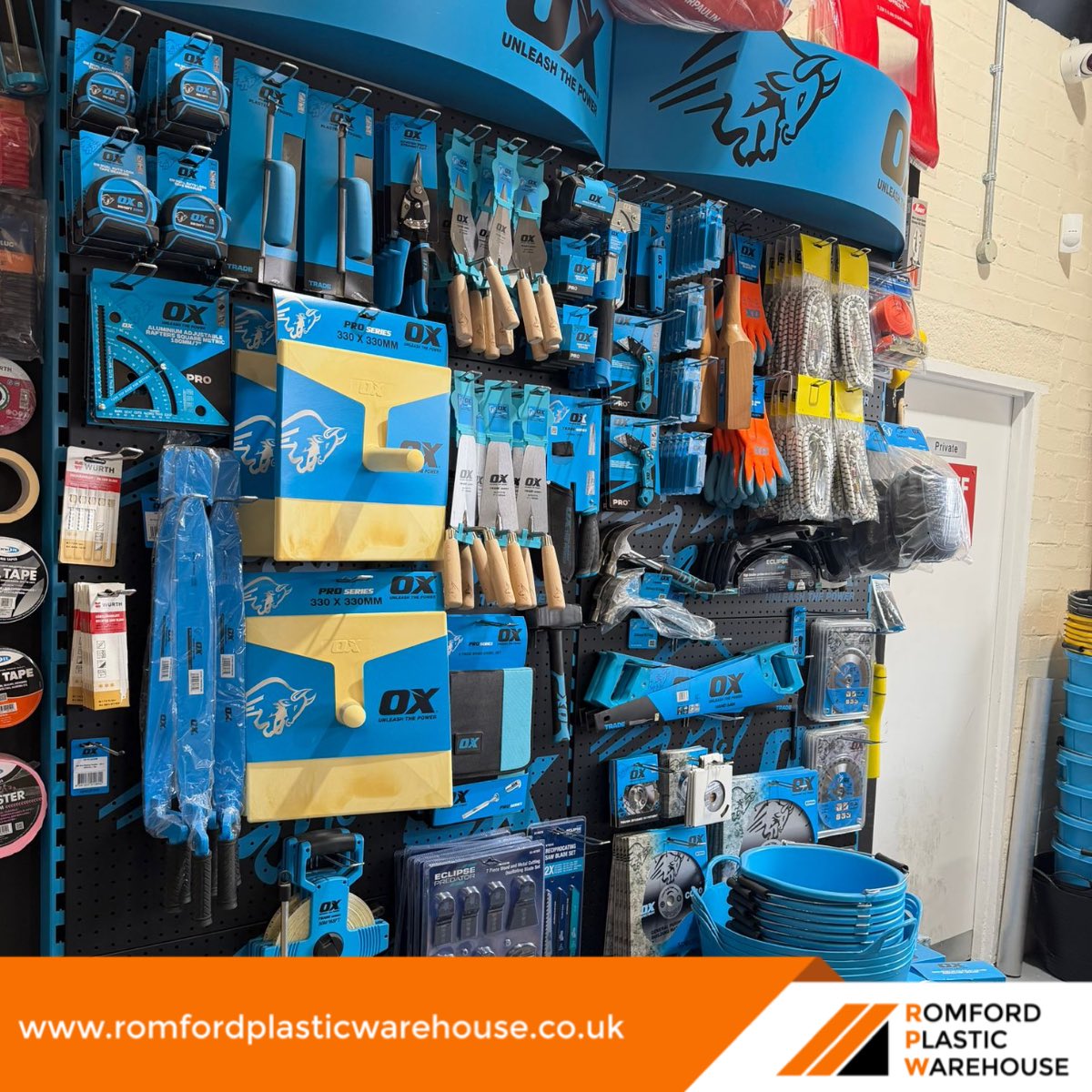 RomfordPlastic's tweet photo. OX Tools in stock at RPW π§° βοΈ
Whatever your project needs, weβve got you covered. π
βοΈ 01708 594 766
sales@romfordplasticwarehouse.co.ukβ£
https://t.co/Lz1nwGRtK2
#BuildingMaterial #rooflights #Romford #OXTools https://t.co/baSstwf7Sn