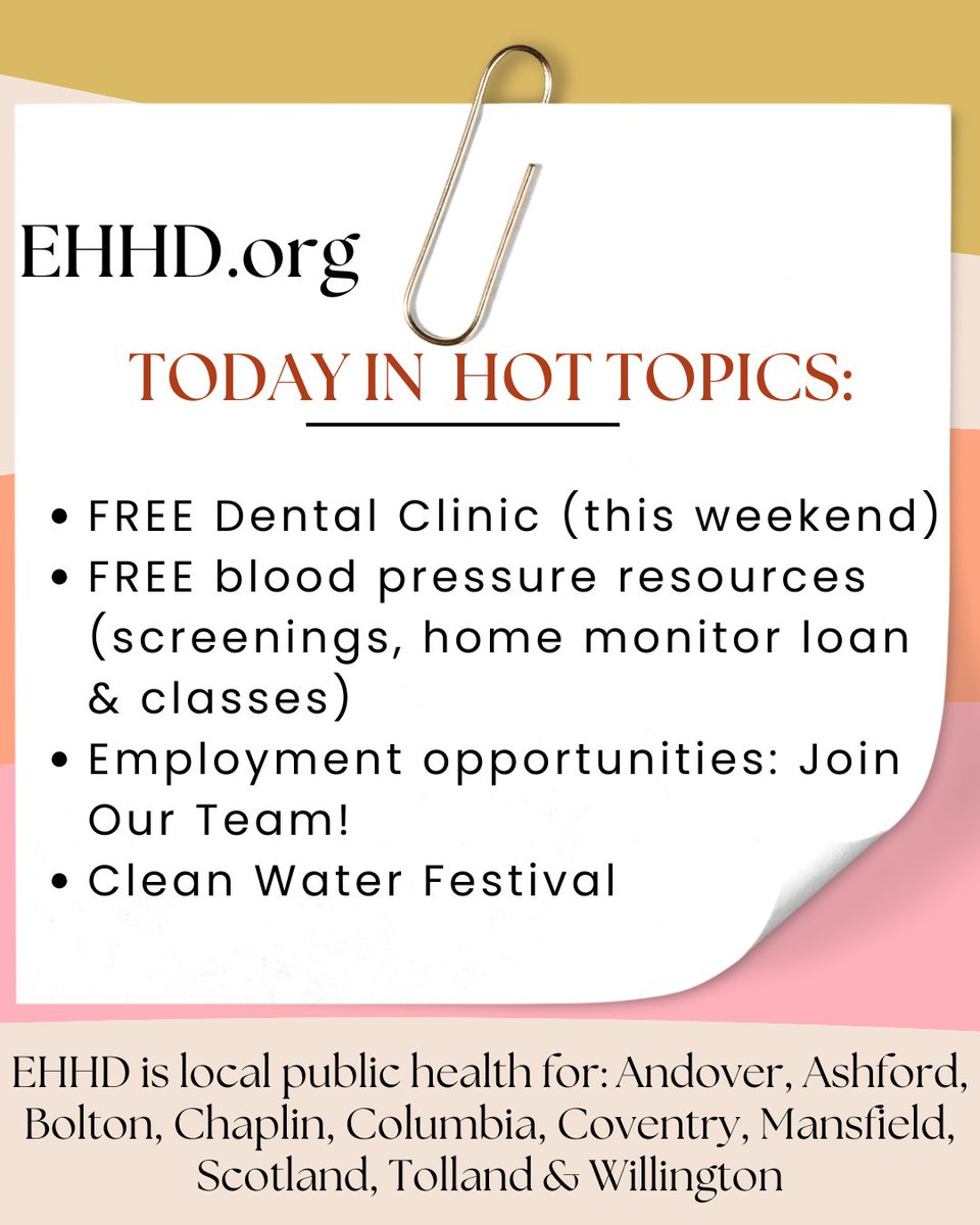Don't miss out on great community resources and opportunities!  Find all the details in the EHHD Hot Topics on our homepage today!