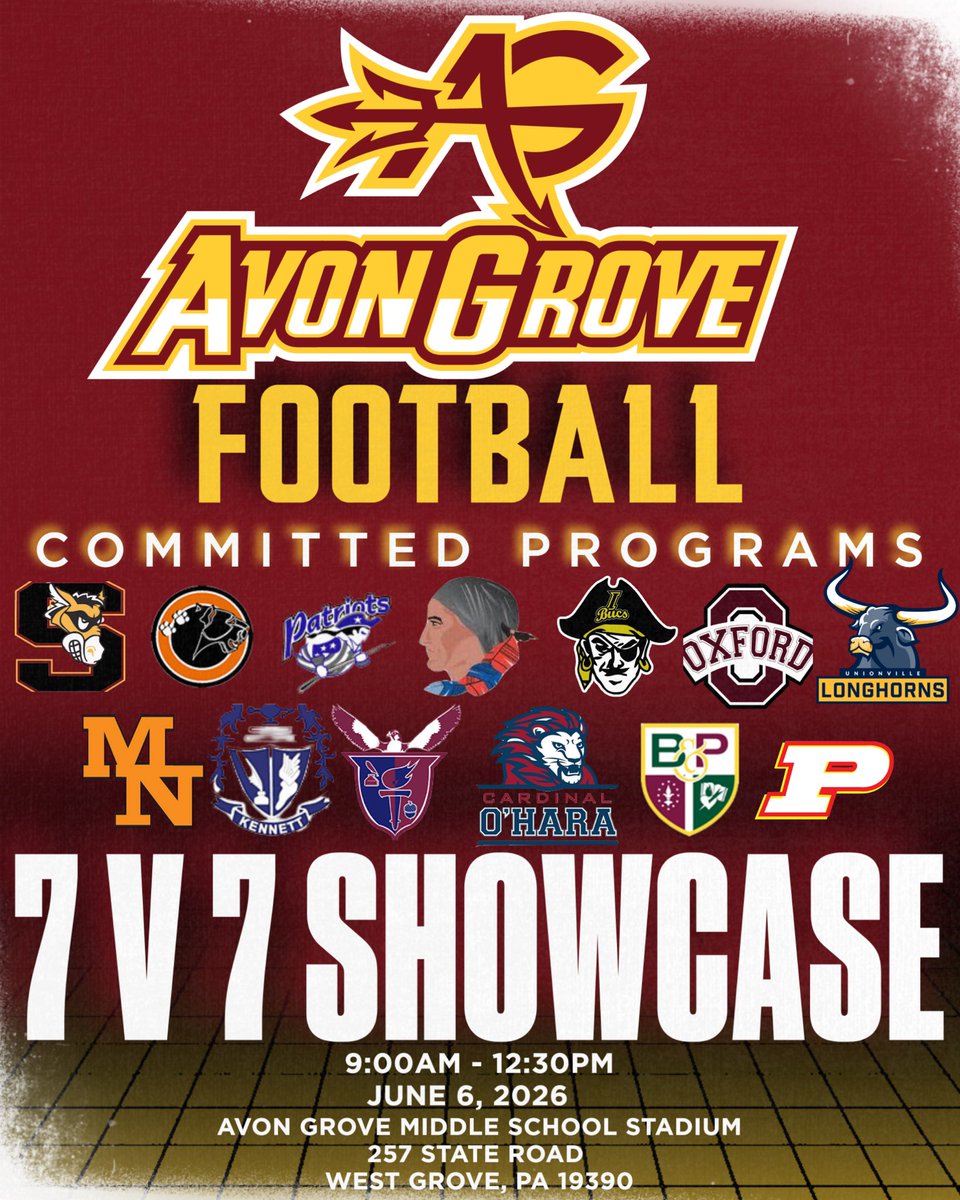 Avon Grove Football tweet media