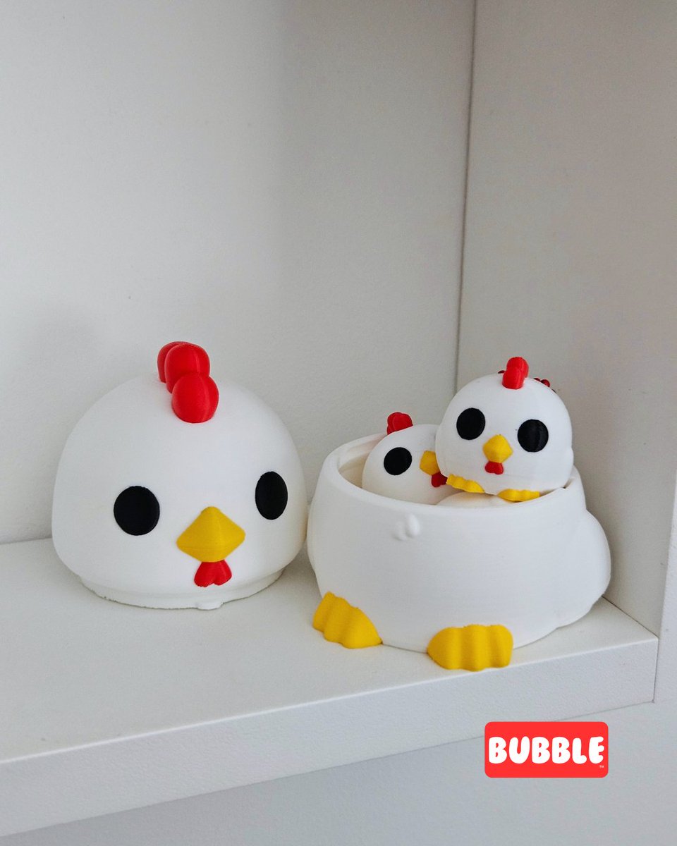 Bubb3d's tweet image. 🐔 Chicken Container + Mini chicken and version keychain - Bubble • 3D files
➡️ Download 3D print model: cults3d.com/:4281673
💡 Designed by Bubble3D

@cults3d #3DPrinting #3DPrinter #Printable #STLfile