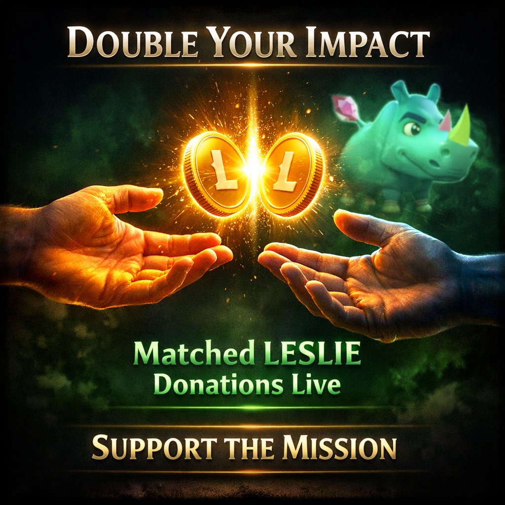 LeslieToken's tweet image. Every LESLIE you send to the MW right now gets matched by the OGs.

#Ethereum #CryptoCommunity #WildlifeConservation

Simple way to strengthen the project and be part of something bigger.

We are also pushing toward becoming a Rhino Guardian. If you want to help, you can send ETH