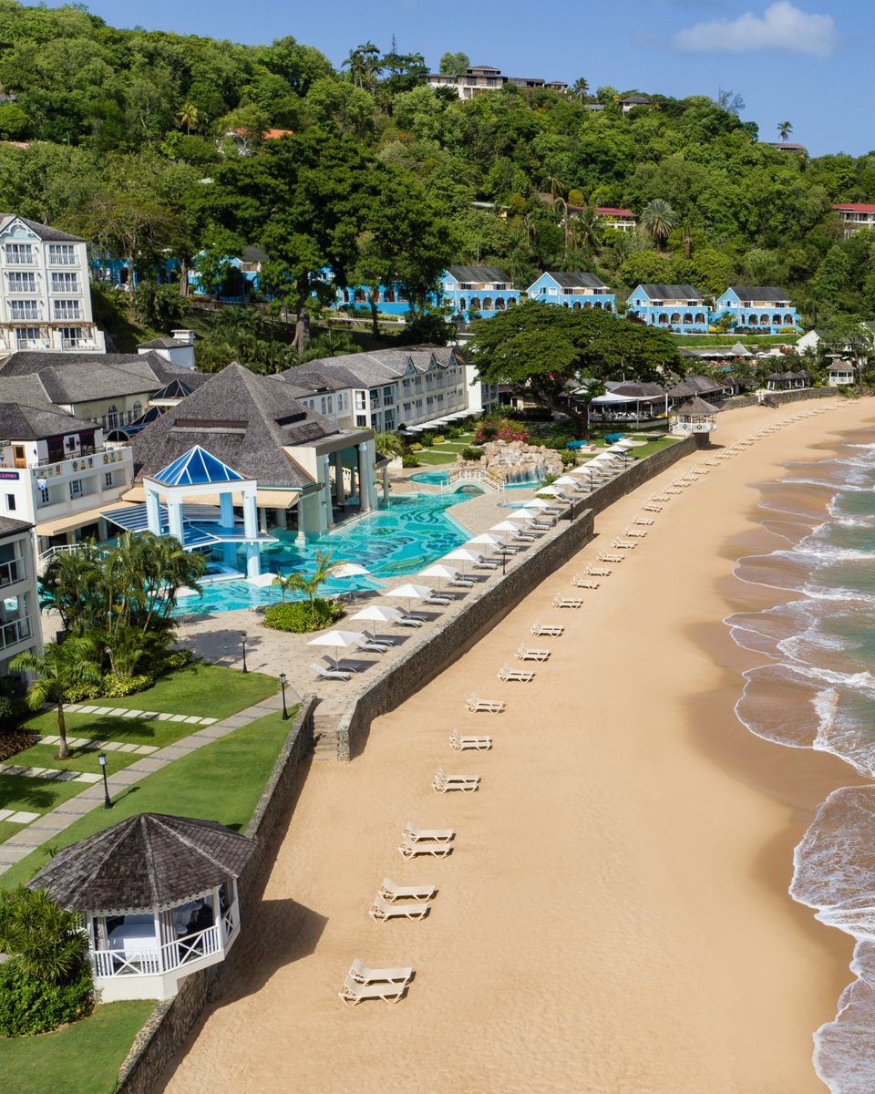AdamStewart's tweet photo. What do Sandals Ochi and Regency La Toc have in common? They’re both celebrating big anniversaries. 🎉

From Ochi’s beach club energy in Jamaica to La Toc’s relaxed luxury in Saint Lucia, two things stand out: stunning hillside views and an outstanding team guests love to come back to.

Guests also love the ‘Stay at 1, Play at 3’ Program, designed to maximize their vacation by enjoying the amenities and gastronomy at the two other Sandals in Ocho Rios and Castries.

#SandalsOchi #SandalsRegencyLaToc