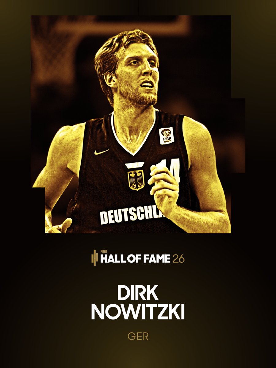 Dirk Nowitzki of Germany 🇩🇪 is being inducted into the FIBA Hall of Fame as a member of class of 2026.

fiba.basketball/en/news/2026-f…