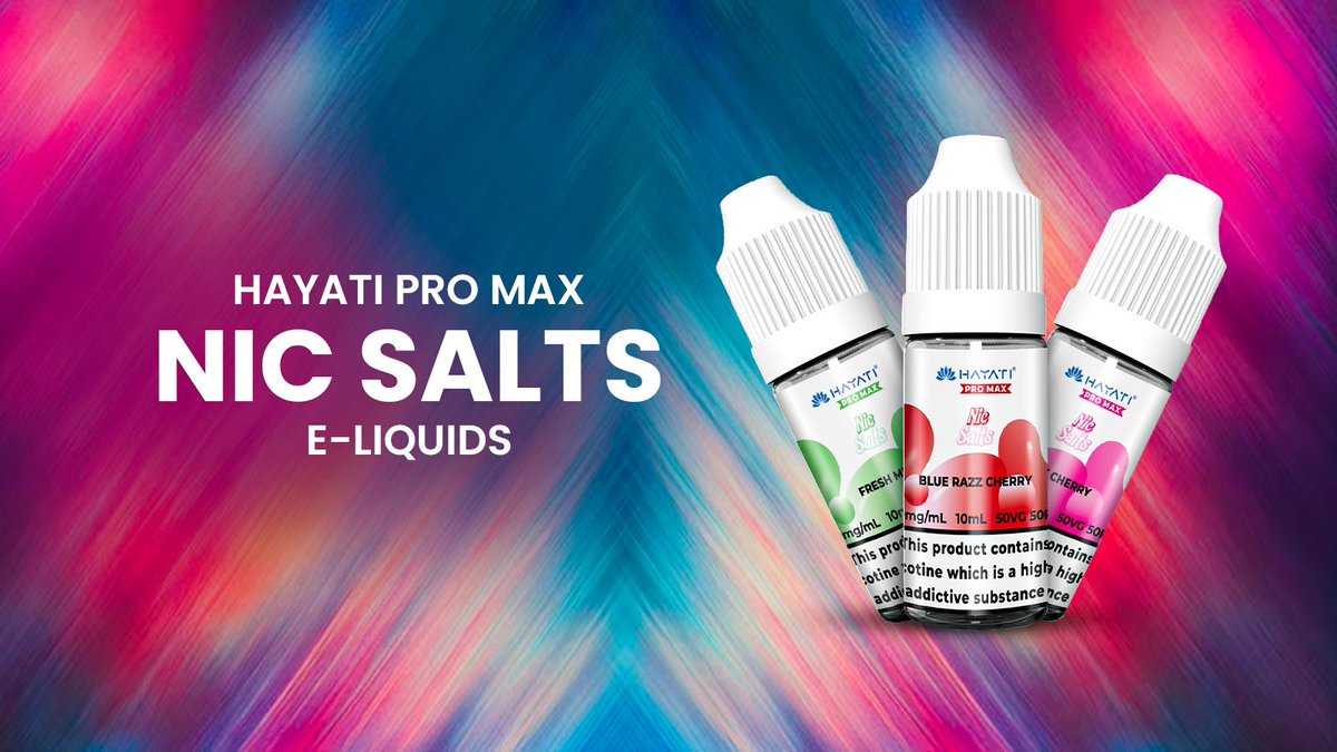 DirectVape41421's tweet image. Experience the peak of satisfaction. 💎 𝐇𝐚𝐲𝐚𝐭𝐢 𝐏𝐫𝐨 𝐌𝐚𝐱 𝐍𝐢𝐜 𝐒𝐚𝐥𝐭𝐬 deliver a velvety-smooth throat hit and instant nicotine relief. ✨

shorturl.at/8Xrx8

#HayatiVapor #SmoothVape #DailyDriver #VapeStyle #ProMaxFlavour