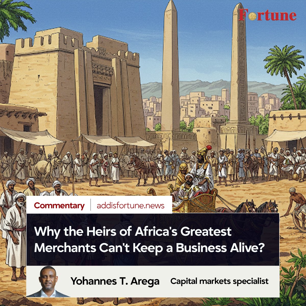 addis_fortune's tweet image. 𝗬𝗢𝗛𝗔𝗡𝗡𝗘𝗦 𝗧. 𝗔𝗥𝗘𝗚𝗔: In the third century, while much of Europe relied on bartering grain, the Kingdom of Aksum was minting gold coins. #Capital #Market #Aksum #Ethiopia

Read more - shorturl.at/4eNbe