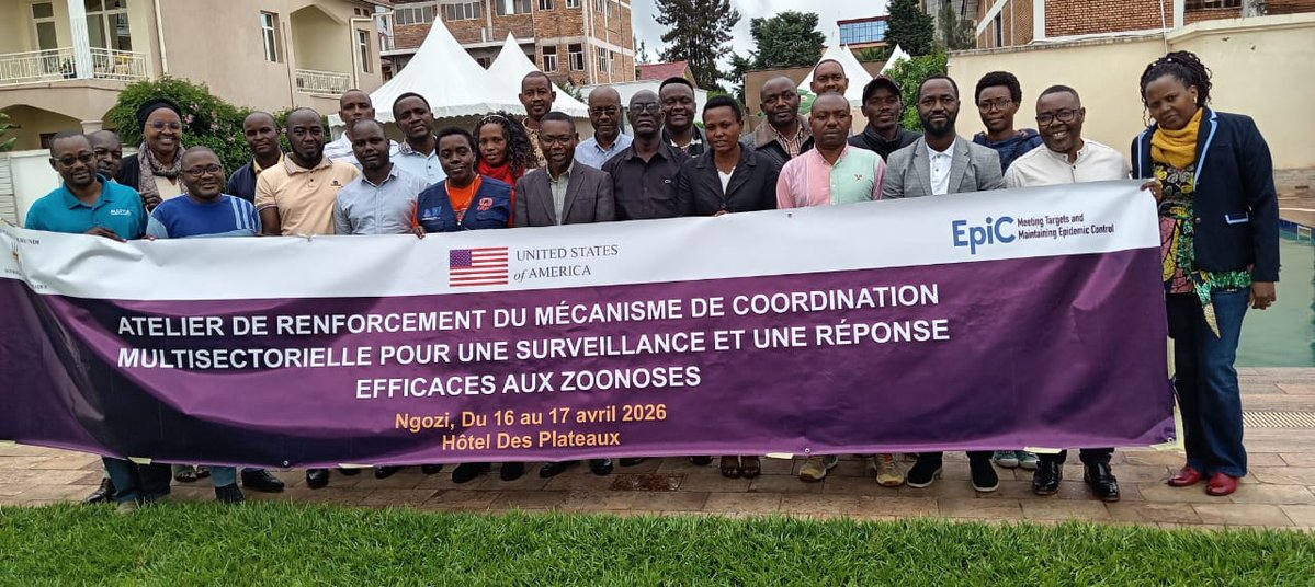 msp_burundi's tweet image. Du 16 au 17 avril 2026 en @PButanyerera (#Ngozi), le Ministère de la Santé Publique, via la Direction Générale Responsable du Programme Prévention &amp;amp; Sécurité Sanitaire, avec le Ministère en charge de l’Agriculture &amp;amp; de l’Élevage et l’appui du projet #EPIC (@fhi360), a organisé un