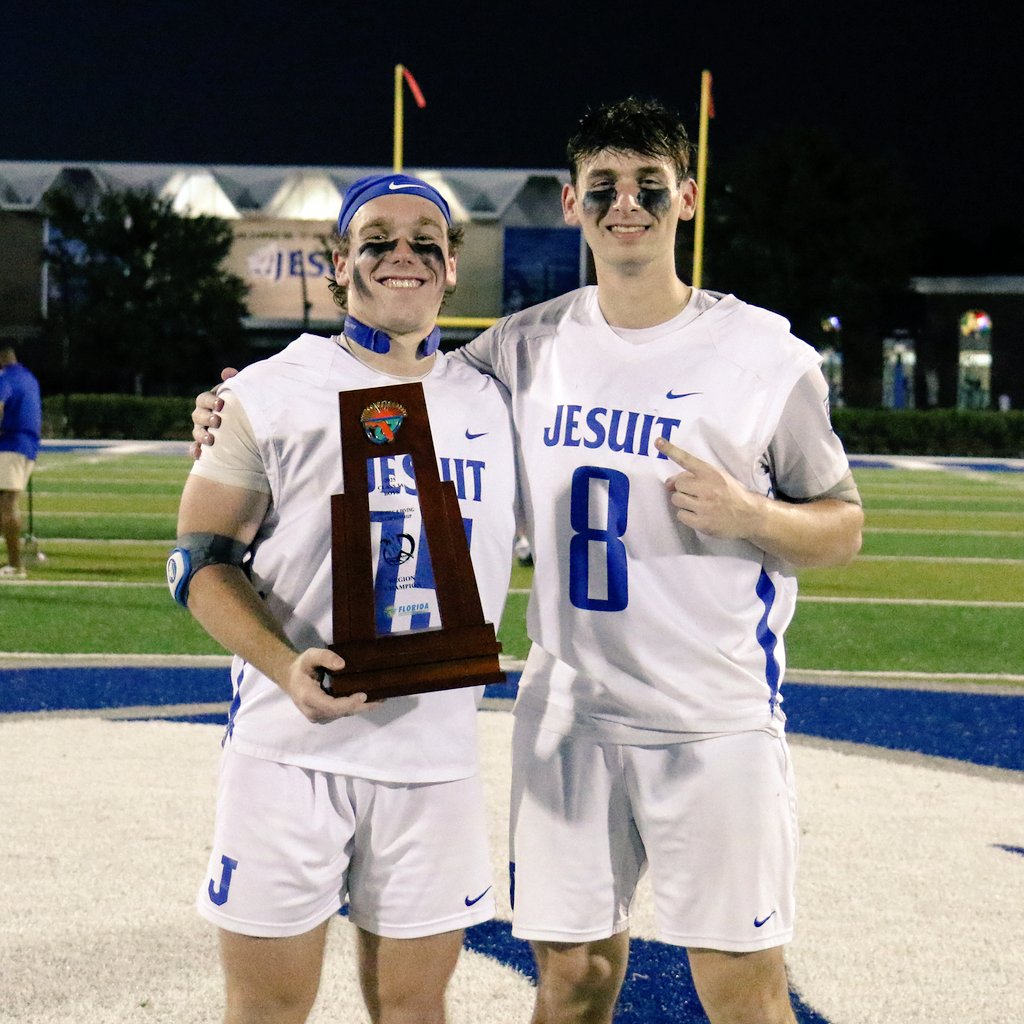 JesuitTampaFL's tweet image. Congratulations to Jesuit lacrosse, which captured its 8th consecutive District title on Thursday night with a 21-1 victory over Tampa Prep.

Go Tigers!

#AMDG #JesuitLacrosse