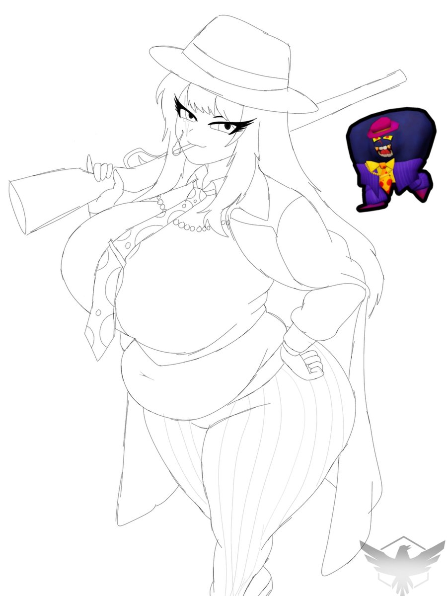BelowParanormal's tweet photo. (CW: Suggestive) Fell in love with the Bear TD boss designs so here’s me and @Raven_Smol_ humanoid versions of them #BearTowerDefense https://t.co/QZeoFkQ1ek
