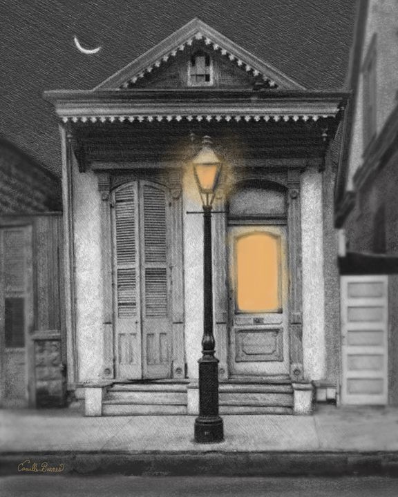 CamillesStudio's tweet photo. Art of the Day! "French Quarter Lamp Light". Buy at: https://t.co/0d1bVmVjbu https://t.co/vLgCeyirCT