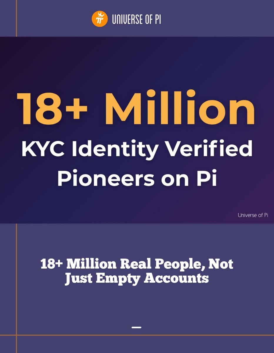 basileuspi's tweet image. 💫 It cuts straight to the difference: Pi isn’t bragging about numbers.. it’s proving identity. That’s the scroll stopper because most networks inflate growth with ghost accounts, while $Pi measures verified humans.  

#PiNetwork #PiBlockchain #Pi