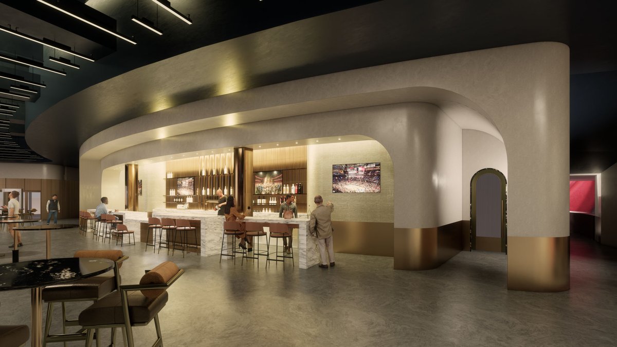 clevelanddotcom's tweet photo. New renderings show what’s coming to downtown Cleveland: Cosm’s immersive entertainment venue near Rocket Arena. See more: https://t.co/4hi0F33WYY 

Images: Rosetti | Bedrock | Cosm https://t.co/rvqyiVKrec