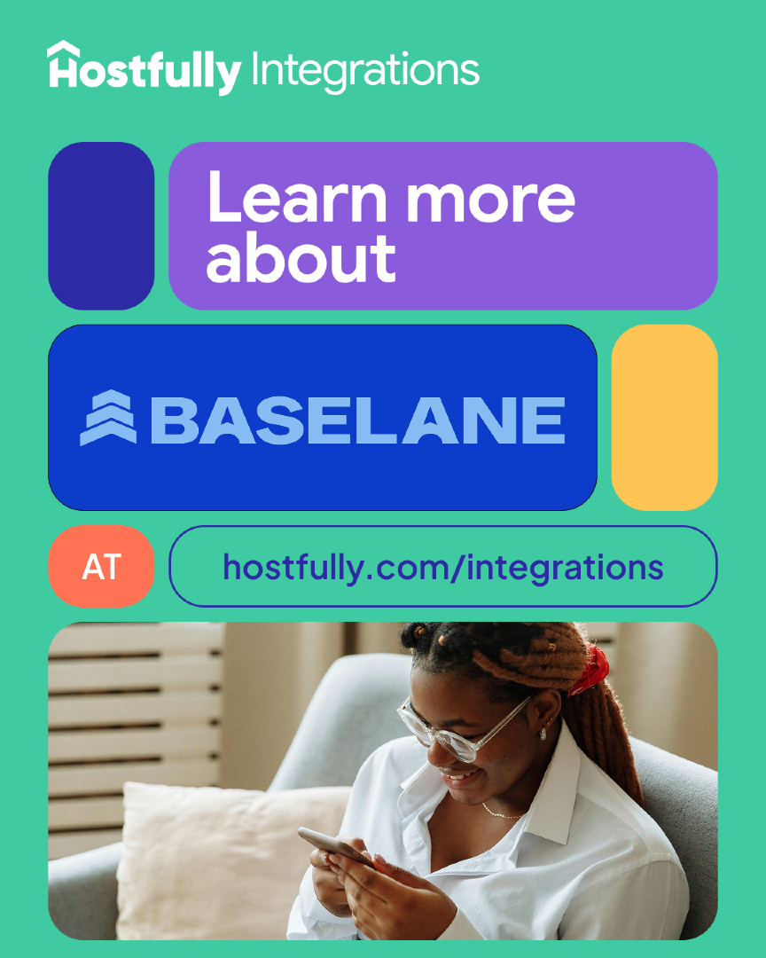 hostfully's tweet photo. Stop running your finances on manual spreadsheets. Our new integration with Baselane automates your accounting so you can focus on growth.

Hostfully and Baselane deliver Technical Excellence today ✨

https://t.co/OQ9bQvoH1K 👋
#HospitalityTech #ScaleSmart https://t.co/OXRw9lypEm