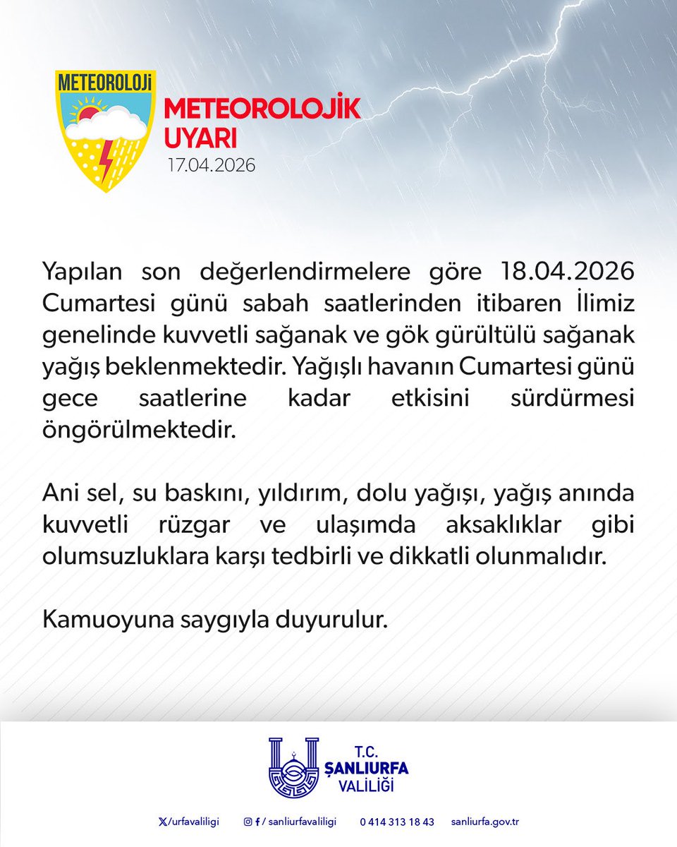 AFAD Şanlıurfa tweet media