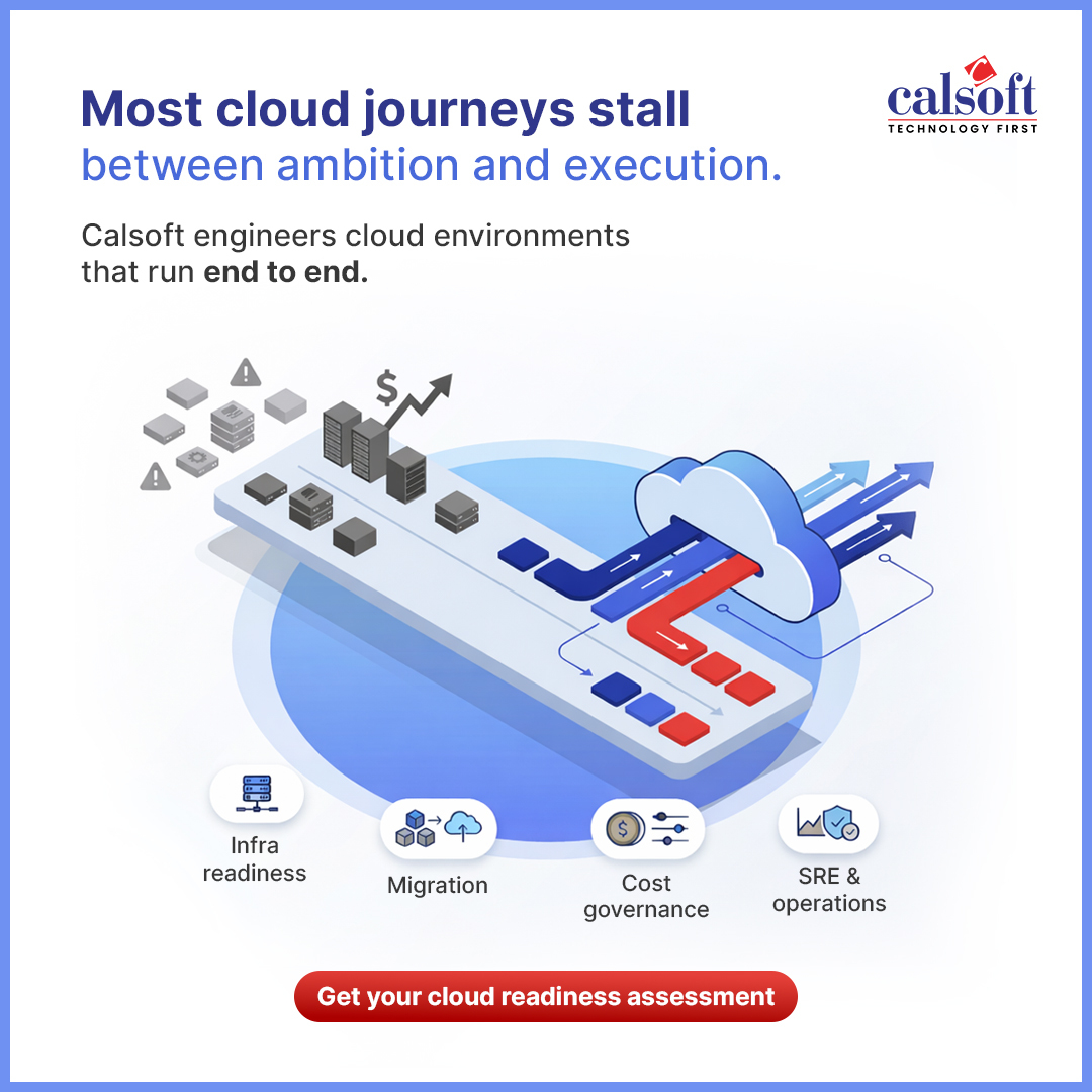 CalsoftInc's tweet image. Most cloud journeys stall between ambition and execution.

Legacy infra. Rising costs. Incidents nobody caught in time.

Calsoft engineers cloud environments built to run — end to end. 
📎 na2.hubs.ly/H04SLCr0

#CloudMigration #CloudNative #Calsoft