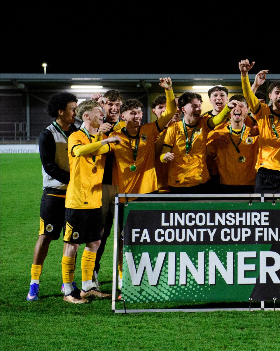 LincolnshireFA's tweet photo. 🏆 Boston United lift the County Senior Cup!

⚽ A clinical 3–0 victory over @officialgtfc saw @bostonunited secure the trophy, with a composed attacking display and resolute defence proving decisive in a dominant final performance.

📸 Relive an unforgettable final by visiting https://t.co/9Ejwb0t2AB to explore the exclusive photo gallery, read the full match report and access the digital programme.