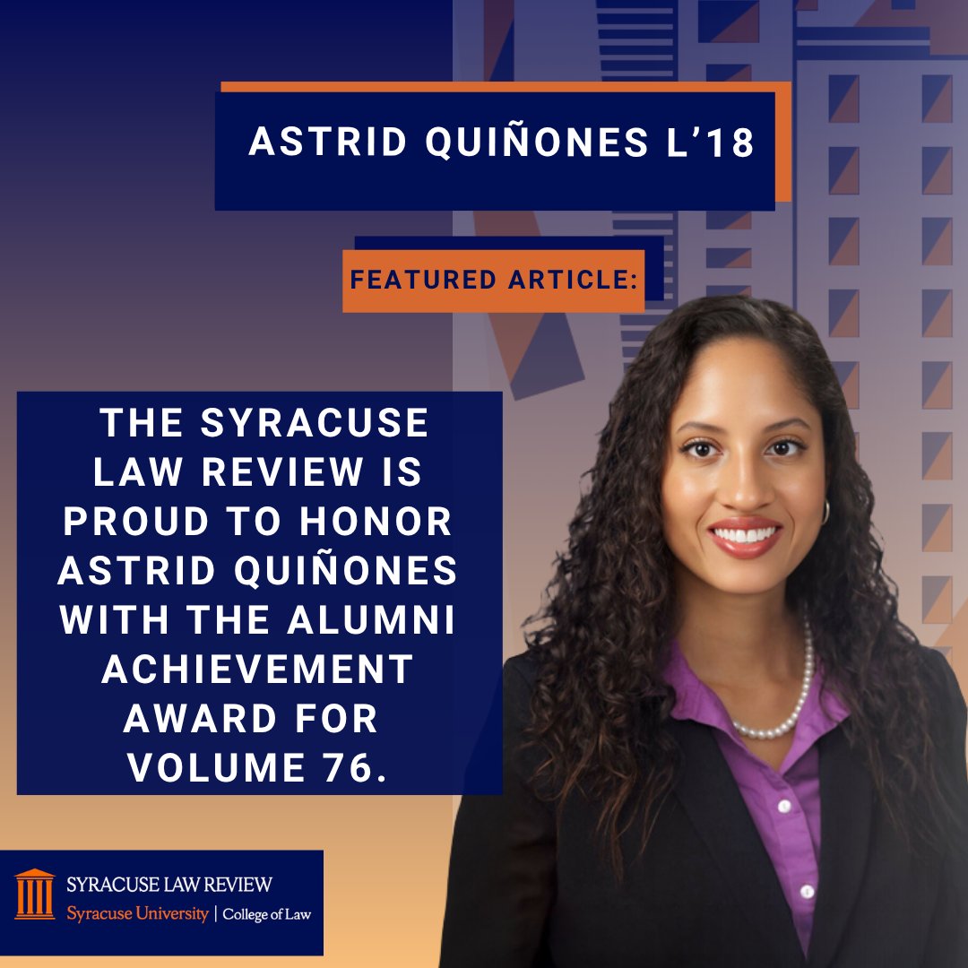 Syracuse Law Review tweet media