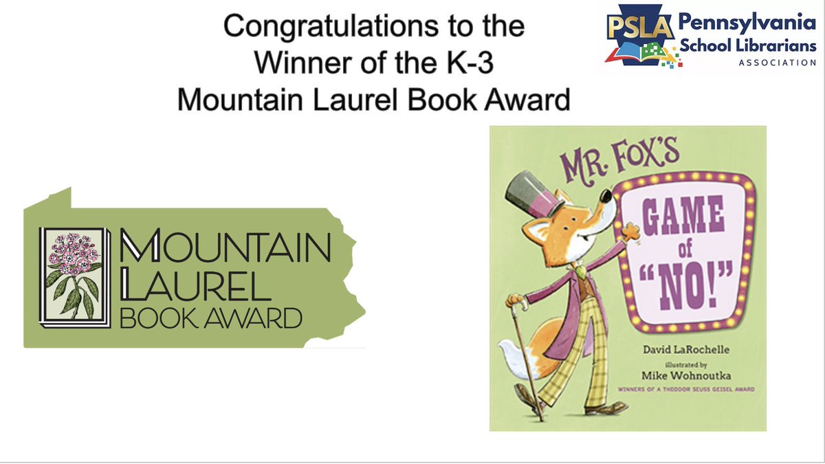 Mountain Laurel Book Award tweet media
