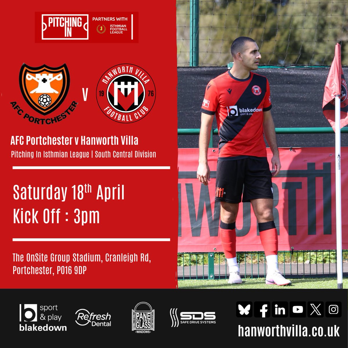 NEXT UP!
Its the final away trip of the regular season as we travel to South Hampshire tomorrow to face fellow play off contendors <a href="/AFCPortchester/">AFC Portchester</a> , kick off 3pm. 

<a href="/IsthmianLeague/">The Pitching In Isthmian League</a> | #upthevilla