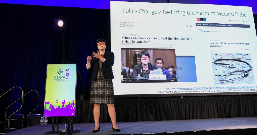HOPArx's tweet photo. Hard to believe #HOPA2026 was just a few weeks ago... we're looking back at some of the highlights! Friday included our moving and motivating keynote address by @fumikochino and the first-ever live recording of the #HOPANow🎙️ podcast https://t.co/76Mt9S4FYO
