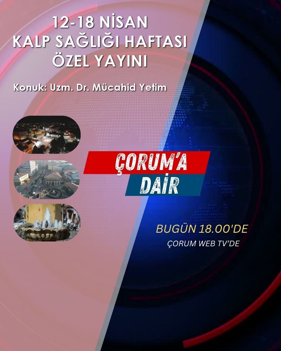 Çorum İl Sağlık Müdürlüğü tweet media