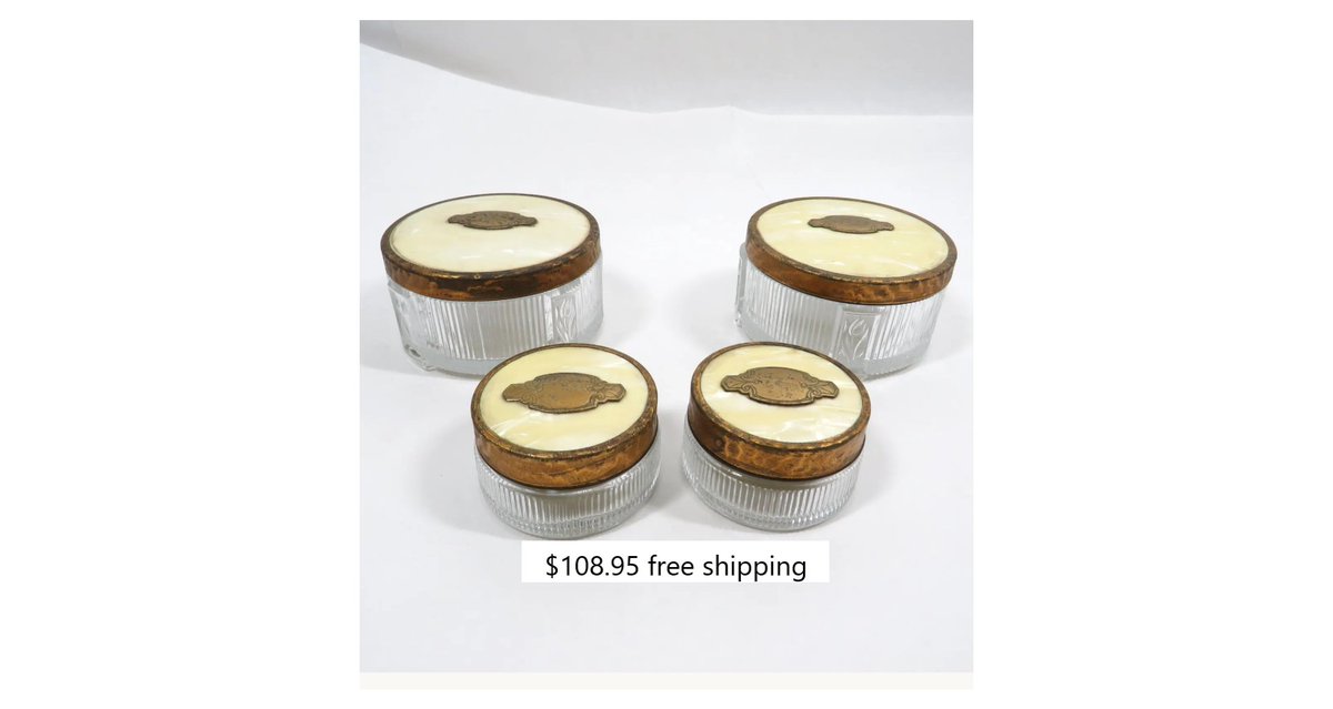 rarefinds4u's tweet image. Vintage vanity storage jars
Vintage brass matchstick storage wall decor
#freeshipping #smilett23 #vintage #antique #shopping