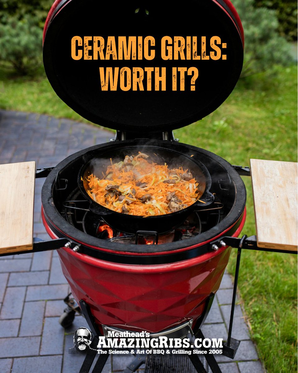 meathead's tweet image. Don’t lay an egg when shopping for kamado and ceramic grills. They’re awesome, but not all eggs are created equal.

amazingribs.com/ratings-review…

Big Green Egg, Kamado Joe, Primo, other: what’s your pick?

#Kamado #CeramicGrill #BBQ #Grilling #BBQGear